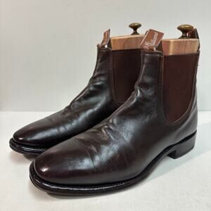NEW HEELS R. M. Williams VTG Craftsman Chelsea Boot Chestnut Leather UK 8 / US 9